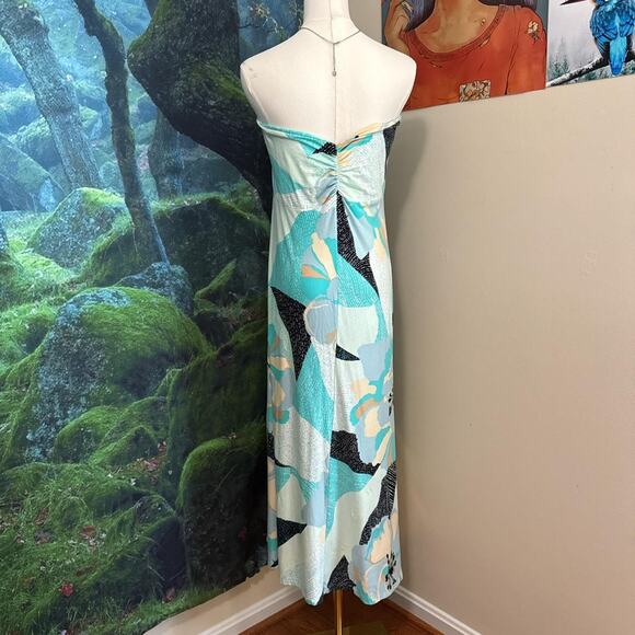 patagonia kamala hibiscus field floral halter midi dress - Picture 5 of 8